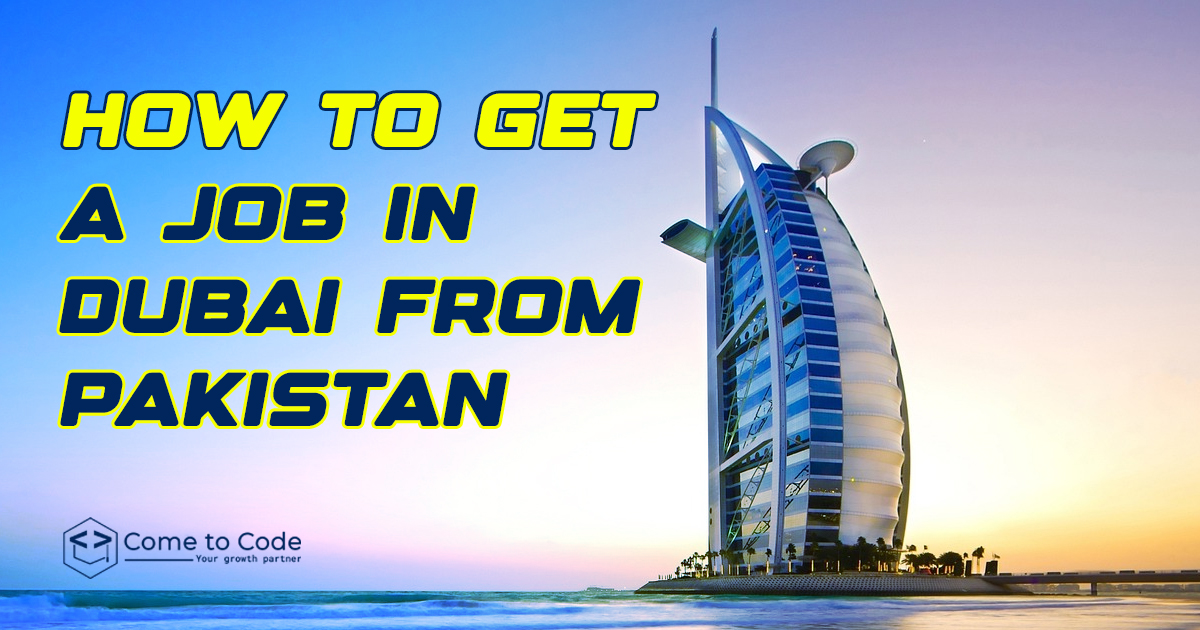 How to apply for a job in Dubai from Pakistan?